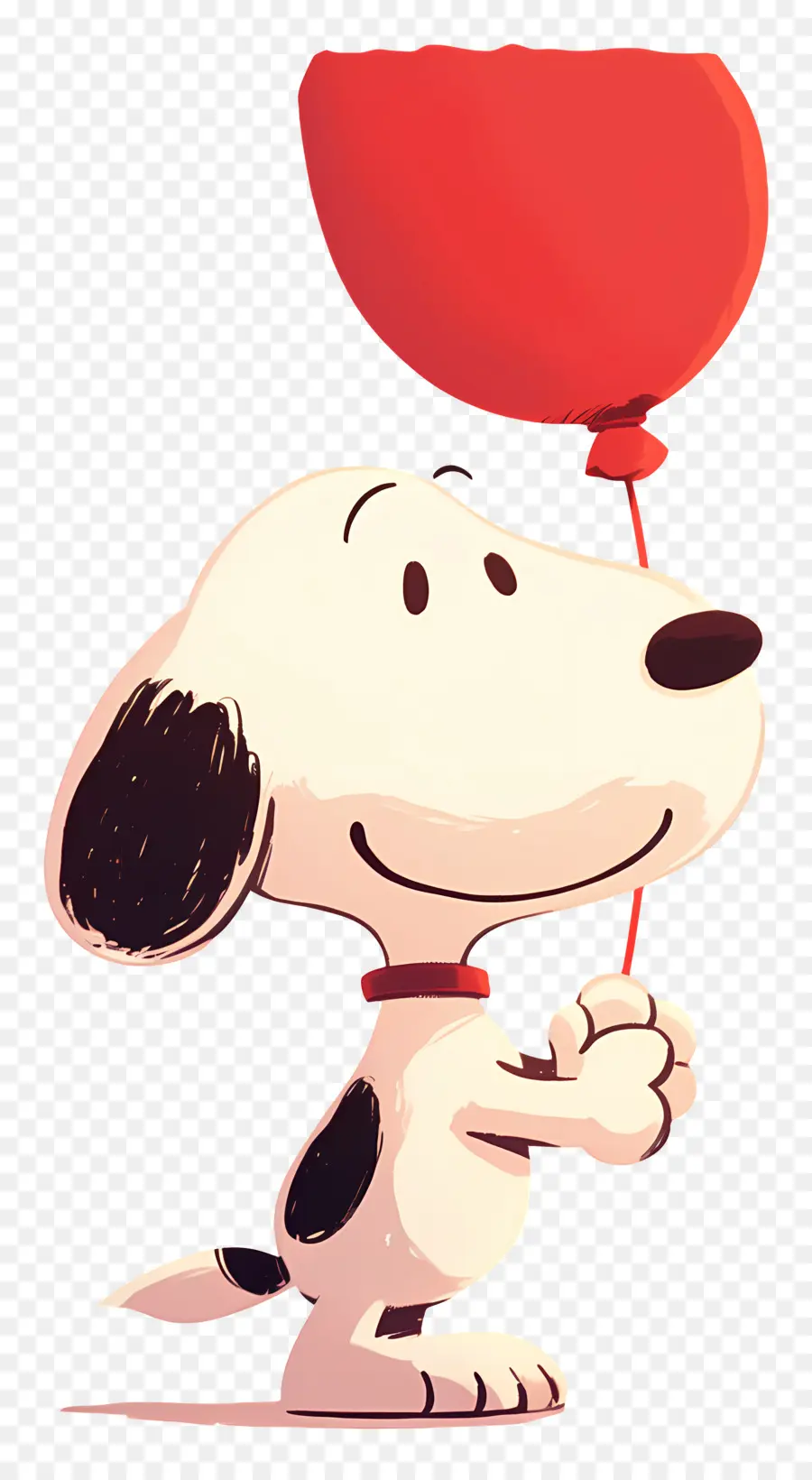 Snoopy Sosteniendo Un Globo，Perro De Dibujos Animados Con Globo PNG