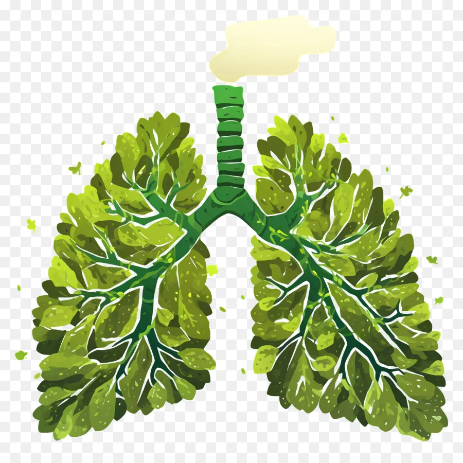 Día Nacional De Prevención De La Contaminación，Pulmones Verdes PNG