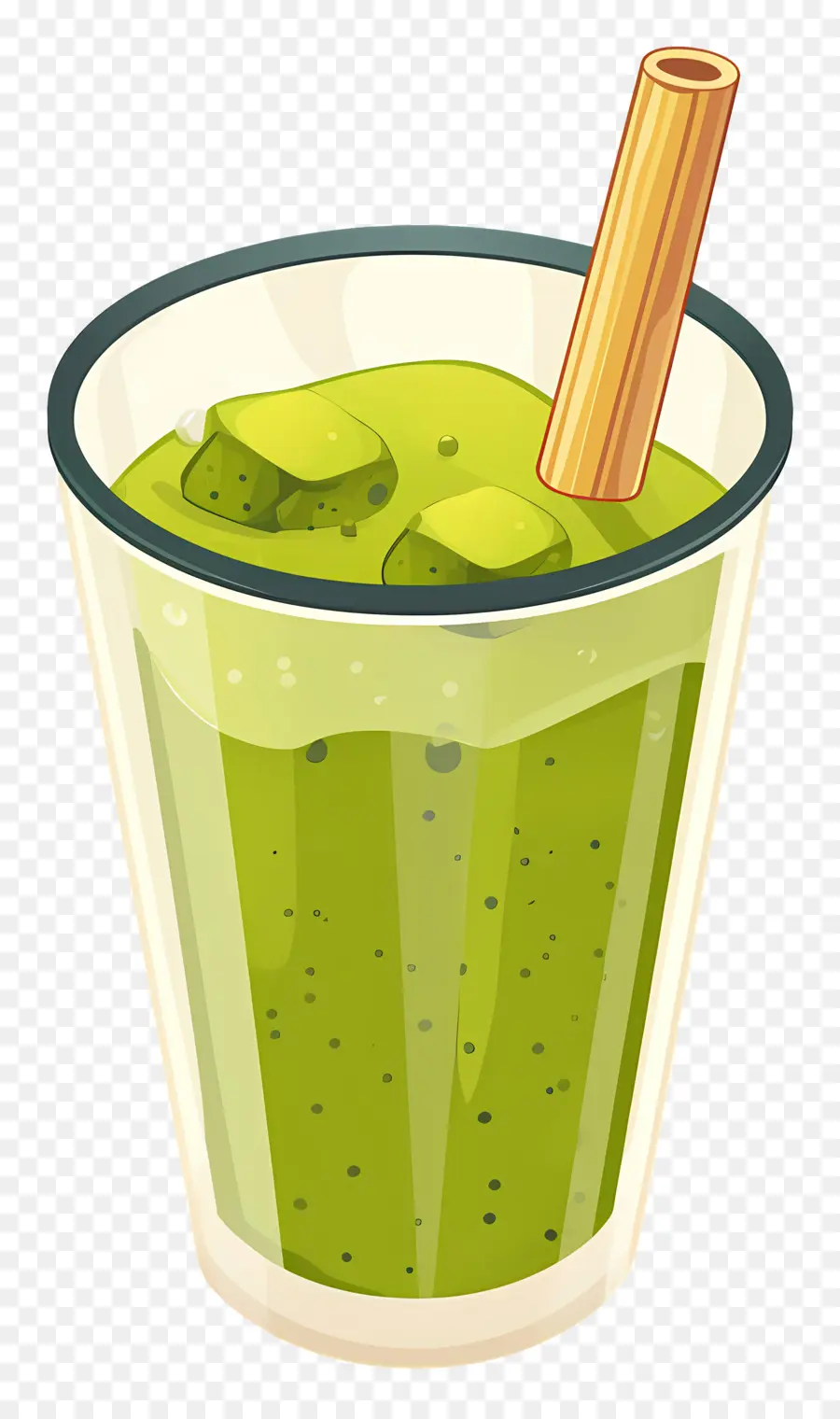 Té Matcha Con Leche，Batido Verde PNG