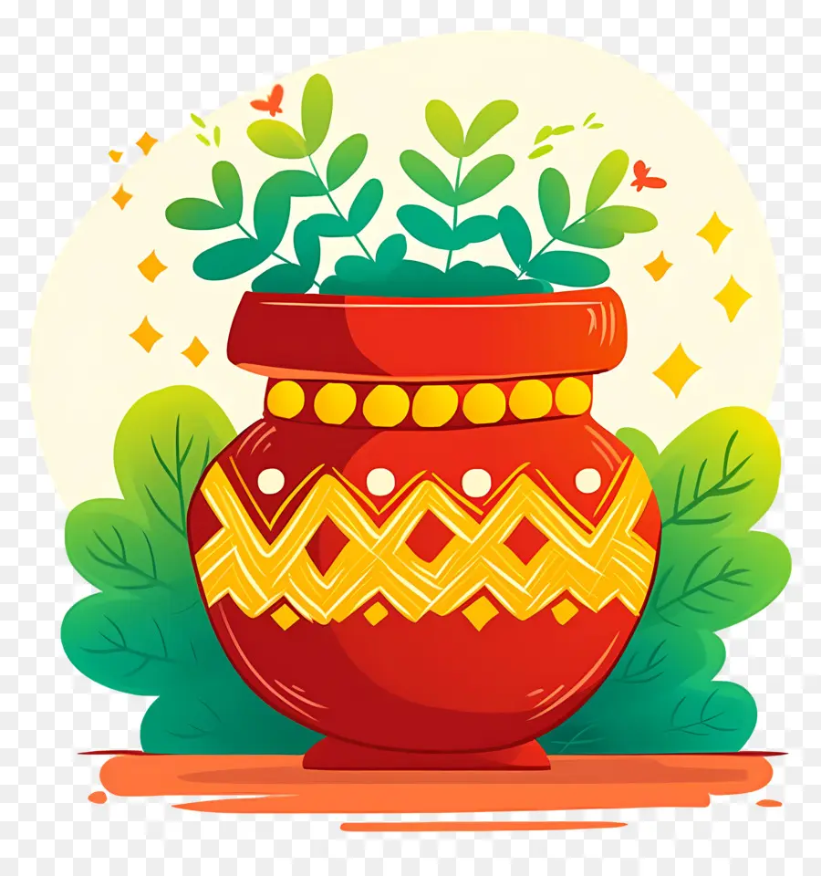 Olla Pongagal，Maceta Decorativa PNG