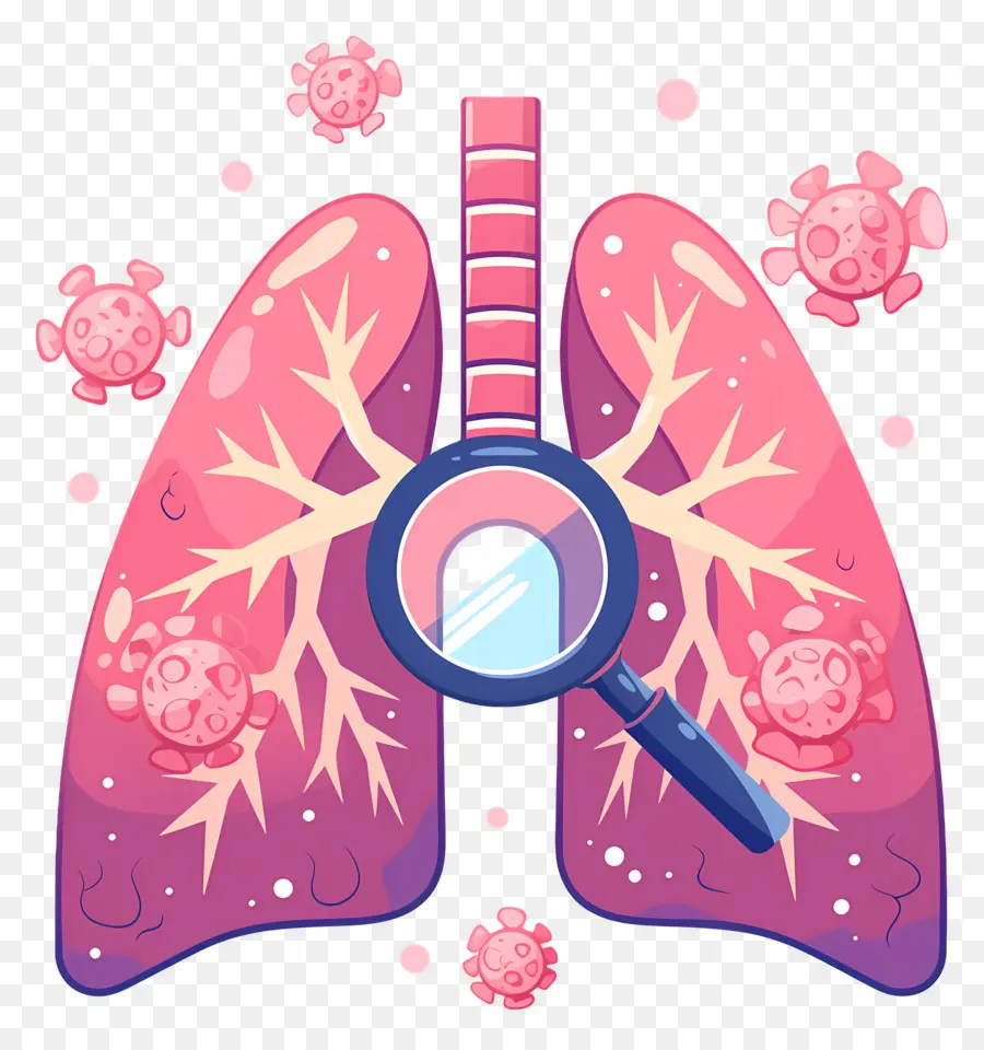 Día Mundial De La Neumonía，Pulmones Con Virus PNG