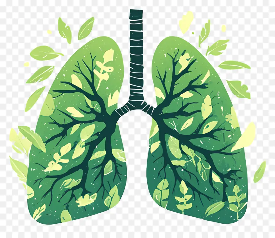 Día Nacional De Prevención De La Contaminación，Pulmones Verdes PNG