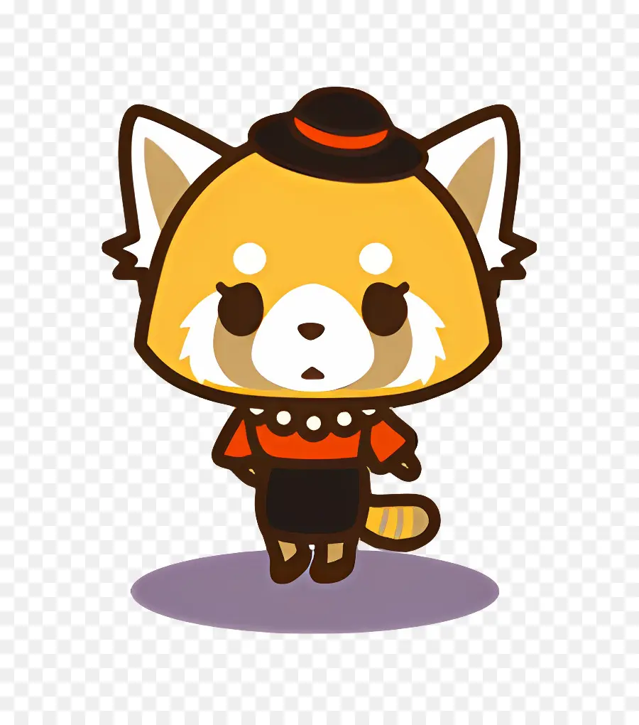 Retsuko，Panda Rojo De Dibujos Animados PNG