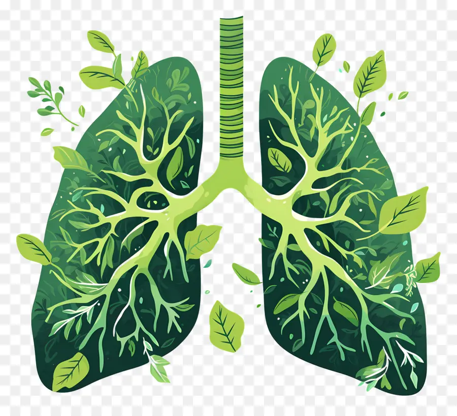 Día Nacional De Prevención De La Contaminación，Pulmones Verdes PNG