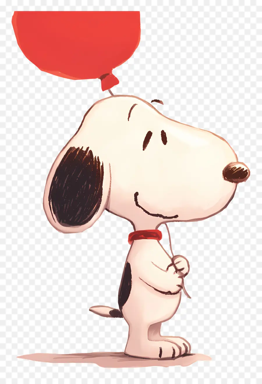 Snoopy Sosteniendo Un Globo，Perro De Dibujos Animados PNG