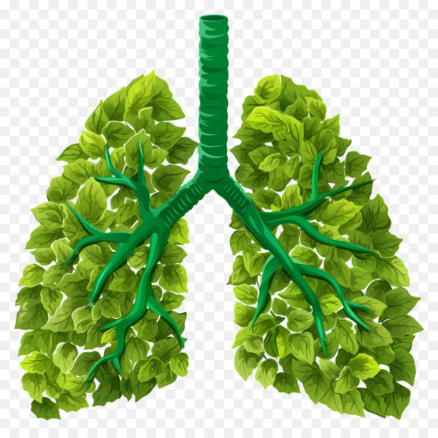 Día Nacional De Prevención De La Contaminación，Pulmones Frondosos PNG