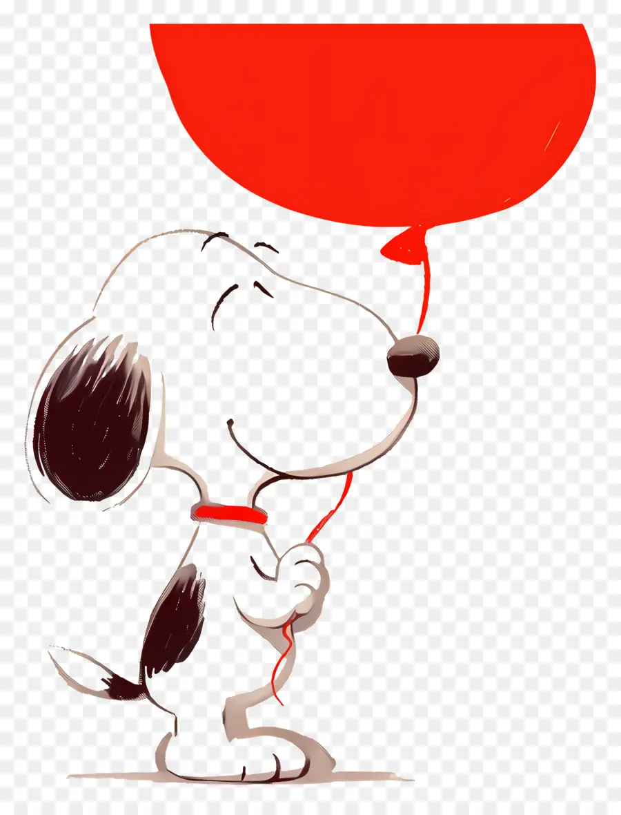 Snoopy Sosteniendo Un Globo，Perro PNG