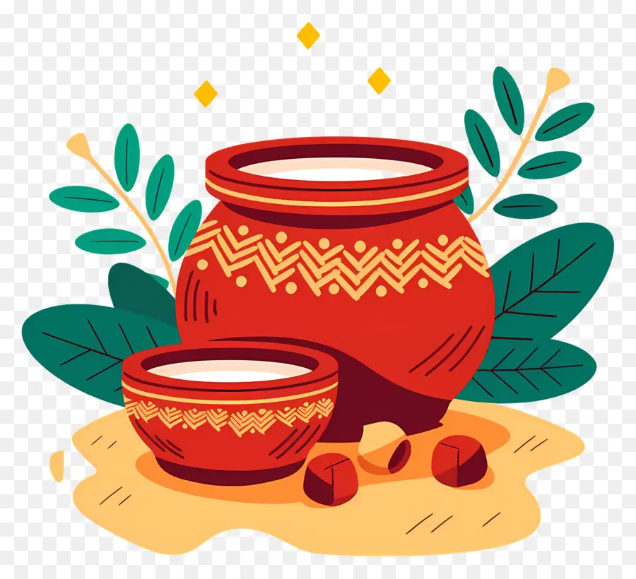 Olla Pongagal，Maceta Decorativa PNG