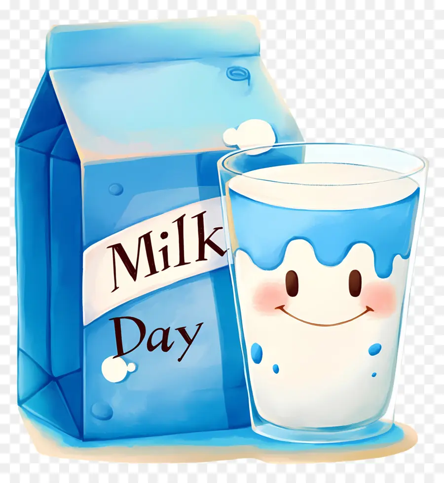 Día Nacional De La Leche，Cartón De Leche Y Vidrio PNG