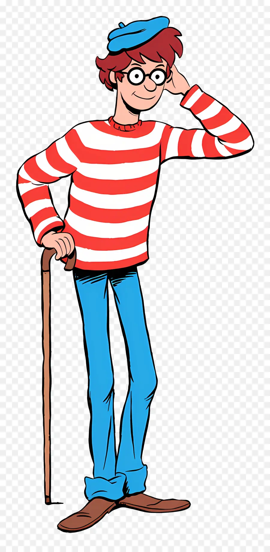 Waldo，Personaje De Camisa A Rayas PNG