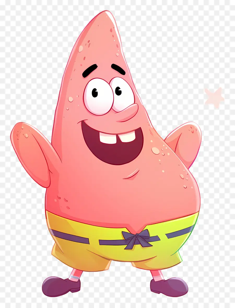 Patricio Estrella，Personaje De Estrella De Mar Rosa PNG