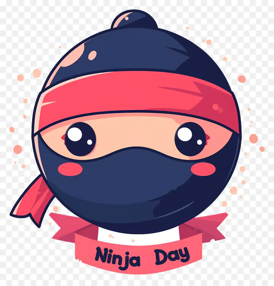 Día Ninja，Cara Redonda De Ninja PNG