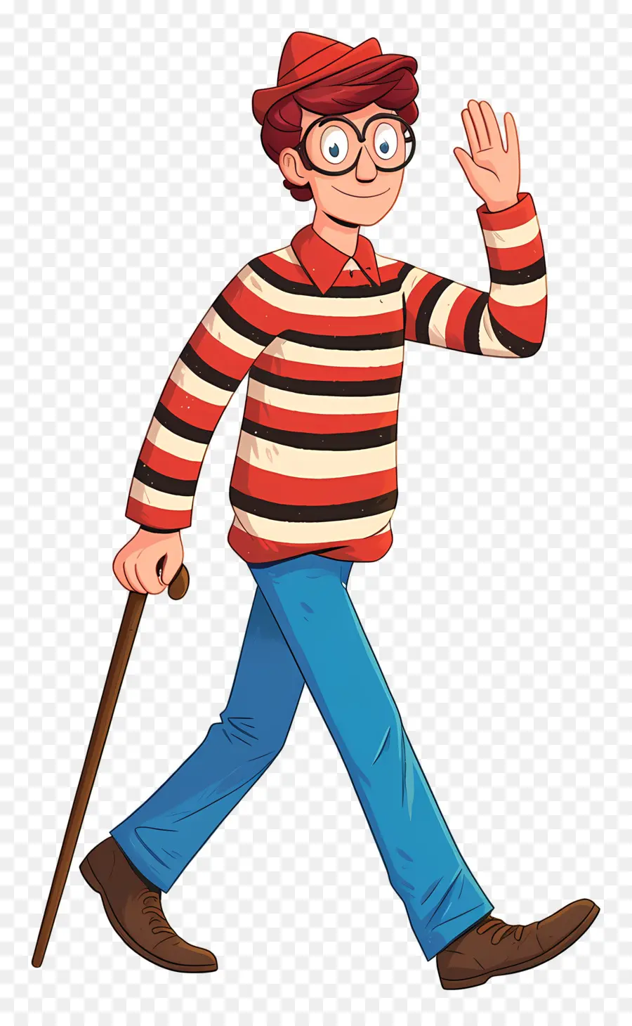 Waldo，Personaje De Camisa A Rayas PNG