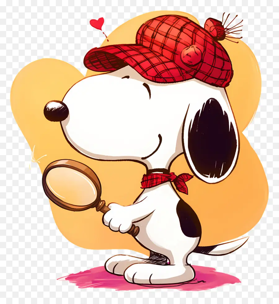 Amor Snoopy，Perro Con Lupa Y Gafas De Sol PNG