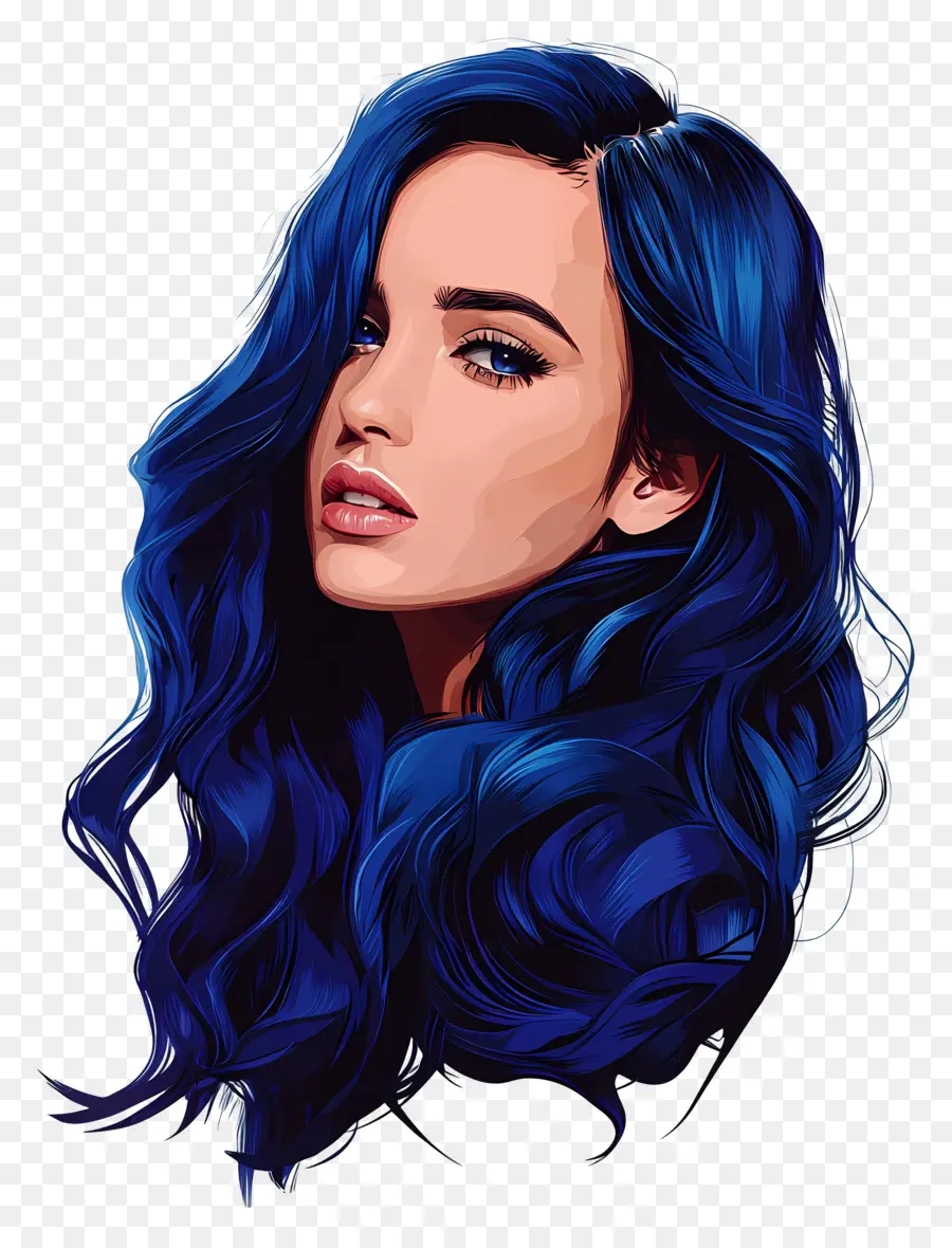 Katy Perry，Mujer De Pelo Azul PNG