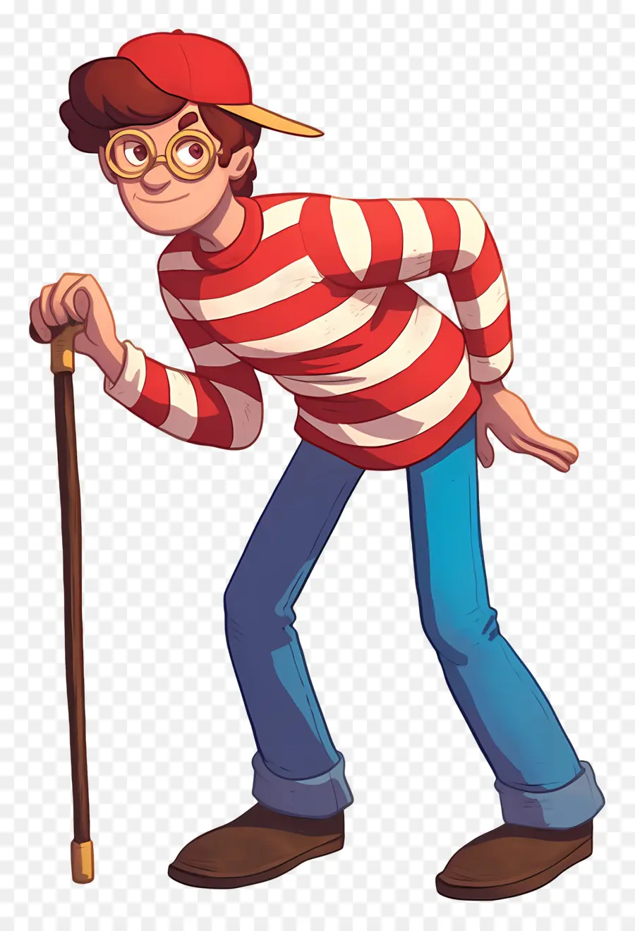 Waldo，Personaje De Camisa A Rayas PNG