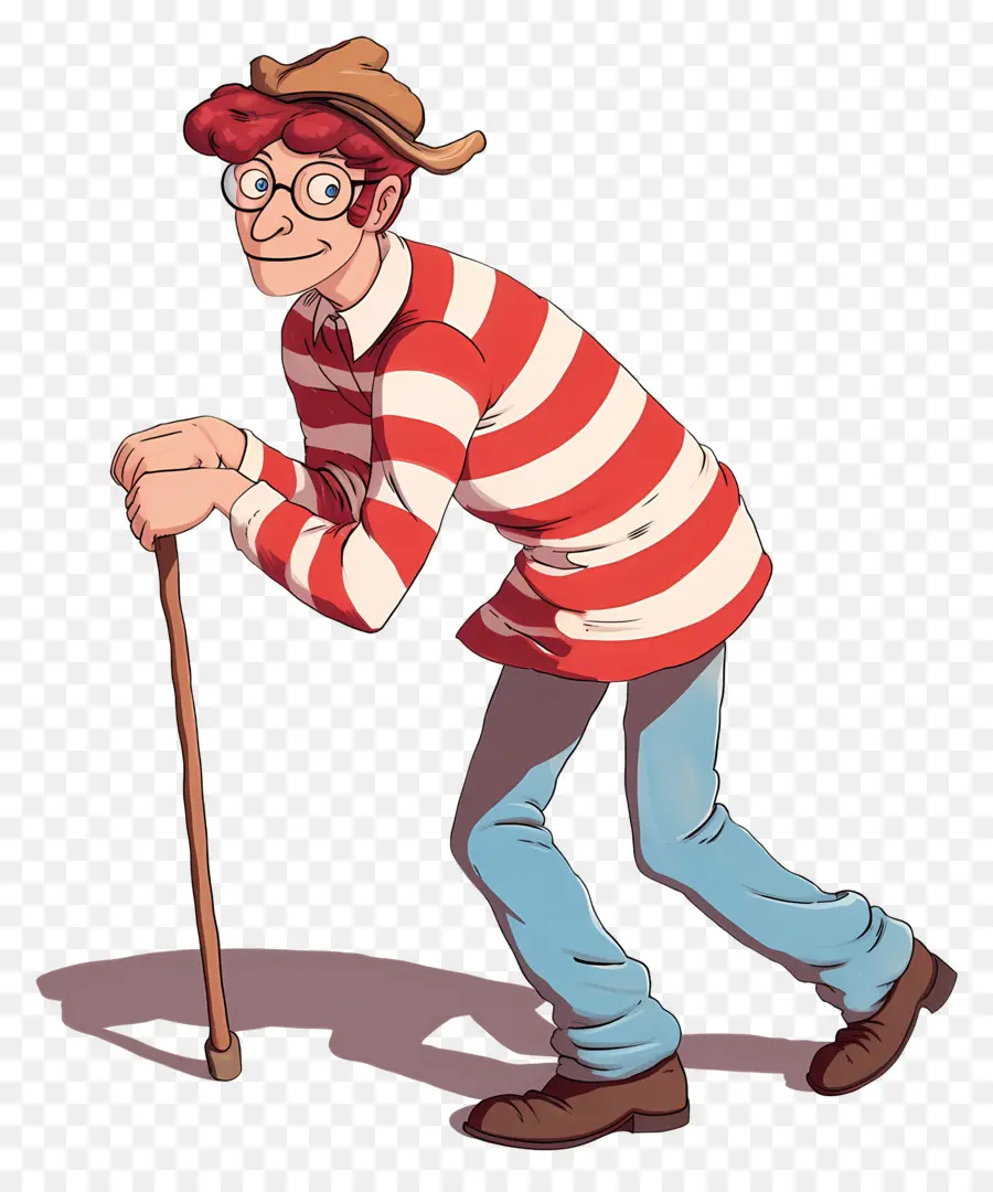 Waldo，Personaje De Camisa A Rayas PNG