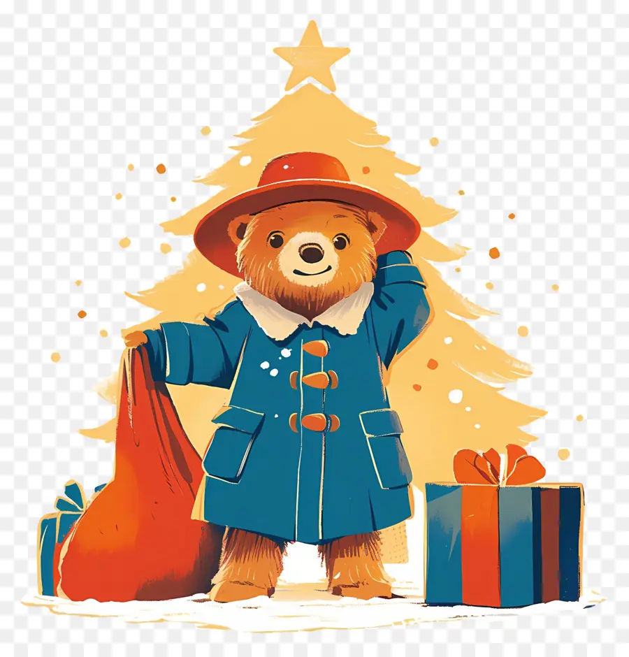 Paddington，Oso En Abrigo PNG