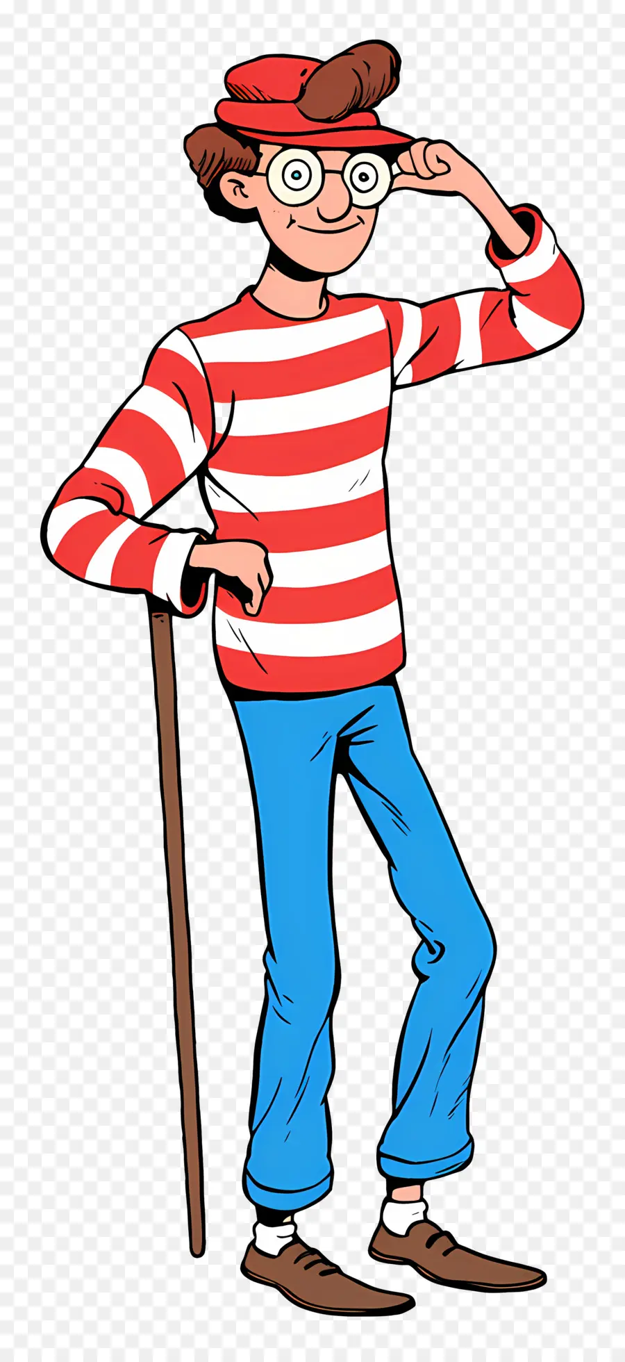 Waldo，Personaje De Camisa A Rayas PNG