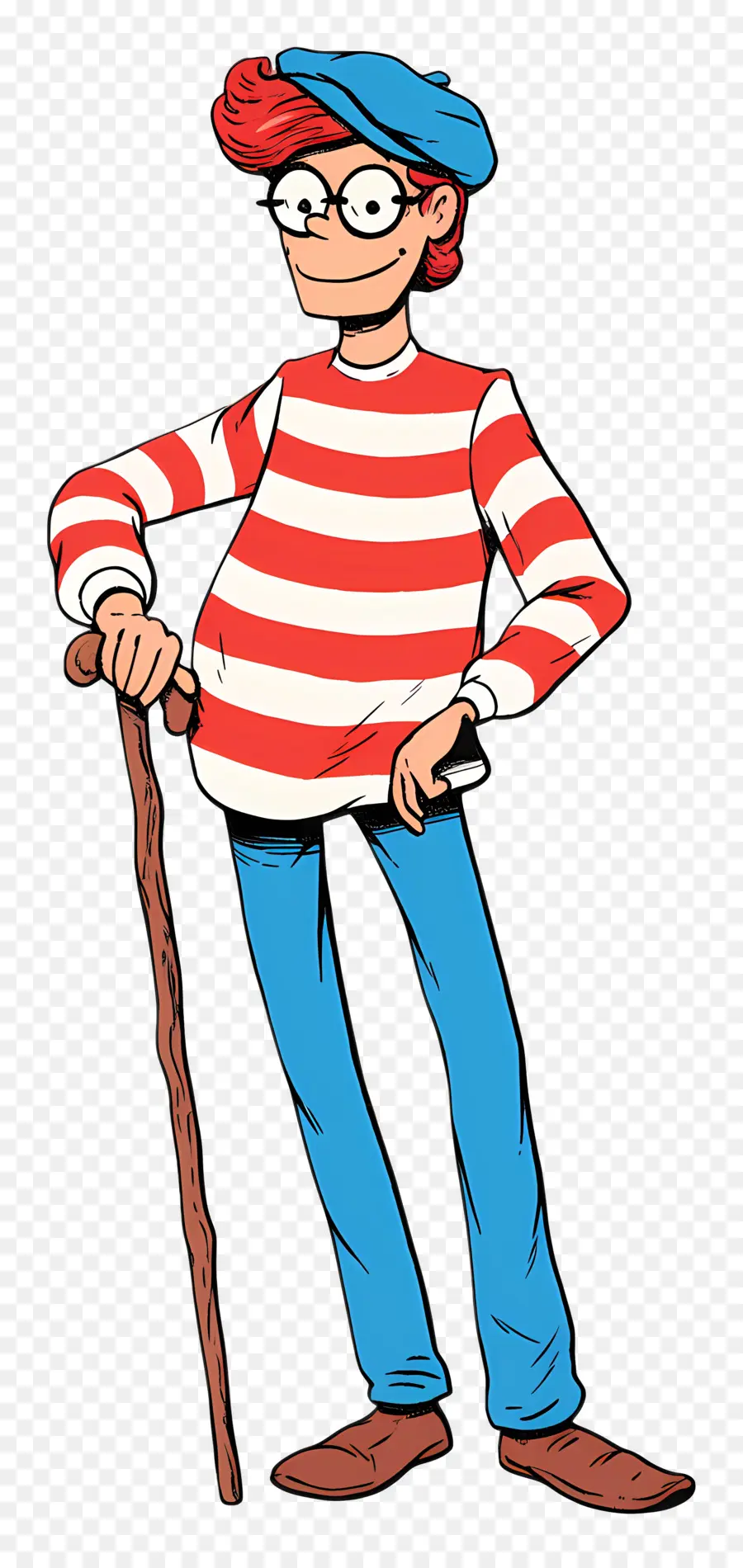 Waldo，Personaje De Camisa A Rayas PNG