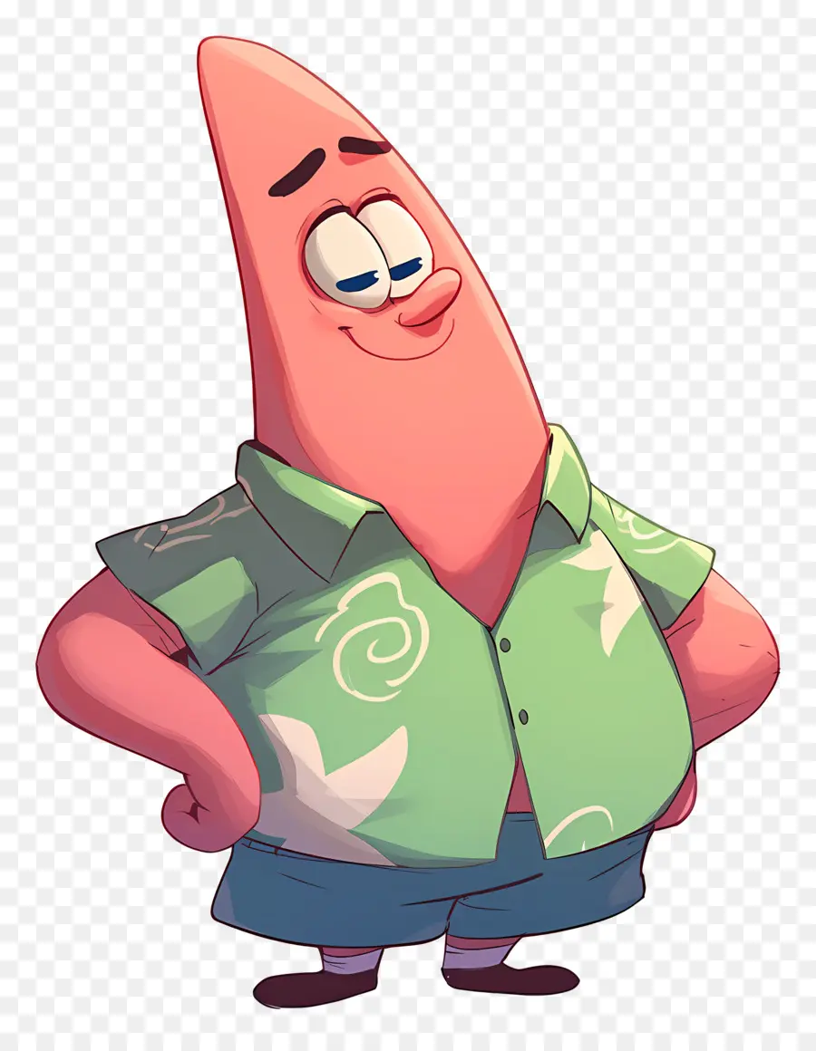 Patricio Estrella，Personaje De Estrella De Mar Rosa PNG