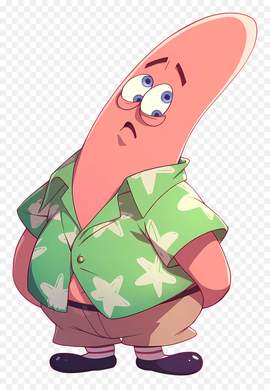 Patricio Estrella，Personaje De Estrella De Mar Rosa PNG