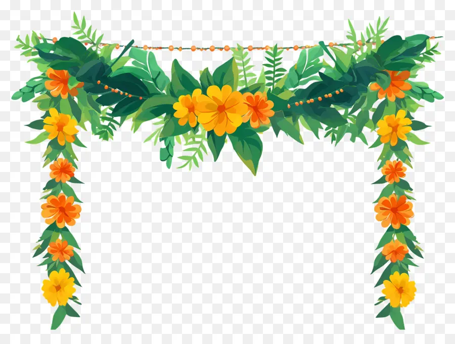 Guirnalda Floral，Flores Colgantes PNG