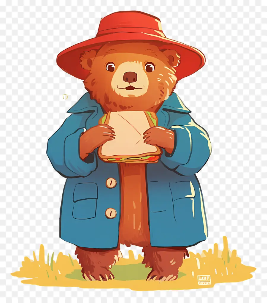 Paddington，Oso Con Sándwich PNG