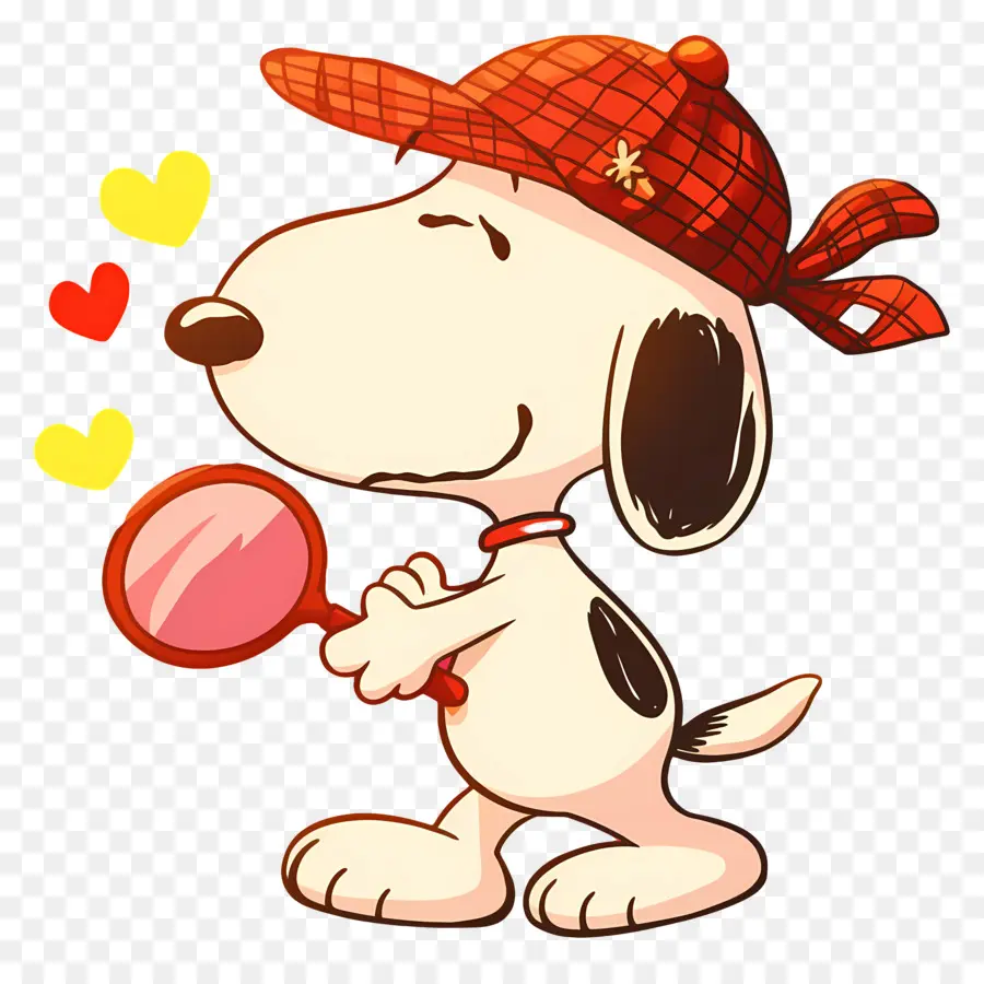 Amor Snoopy，Perro Con Lupa PNG