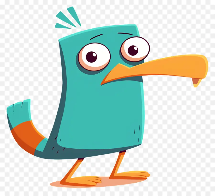 Perry El Ornitorrinco，Pájaro De Dibujos Animados PNG