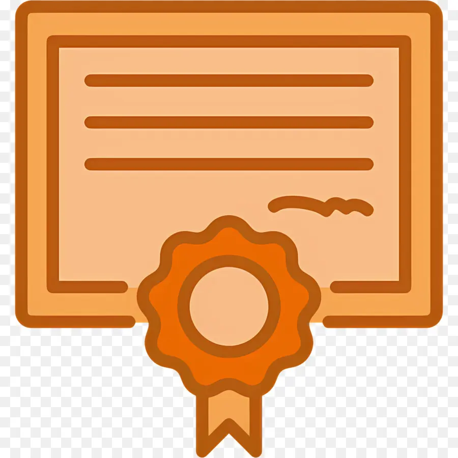 Plantilla De Certificado，Certificado Con Sello PNG