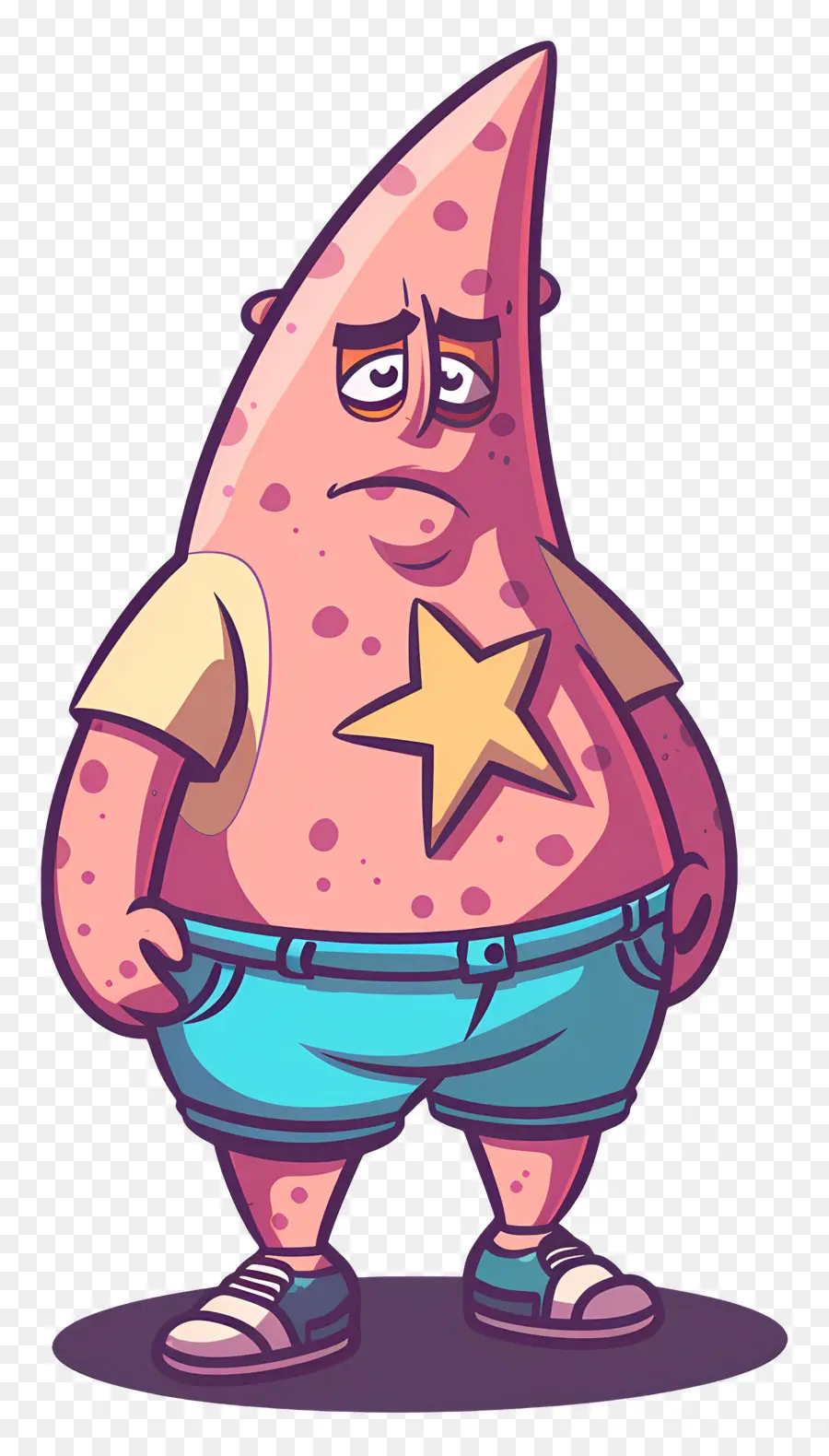 Patricio Estrella，Personaje De Estrella De Mar Rosa PNG