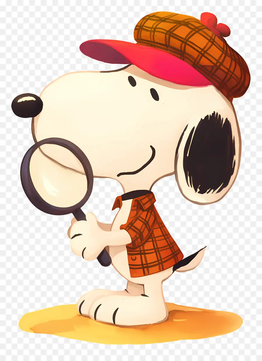 Amor Snoopy，Perro Con Lupa PNG