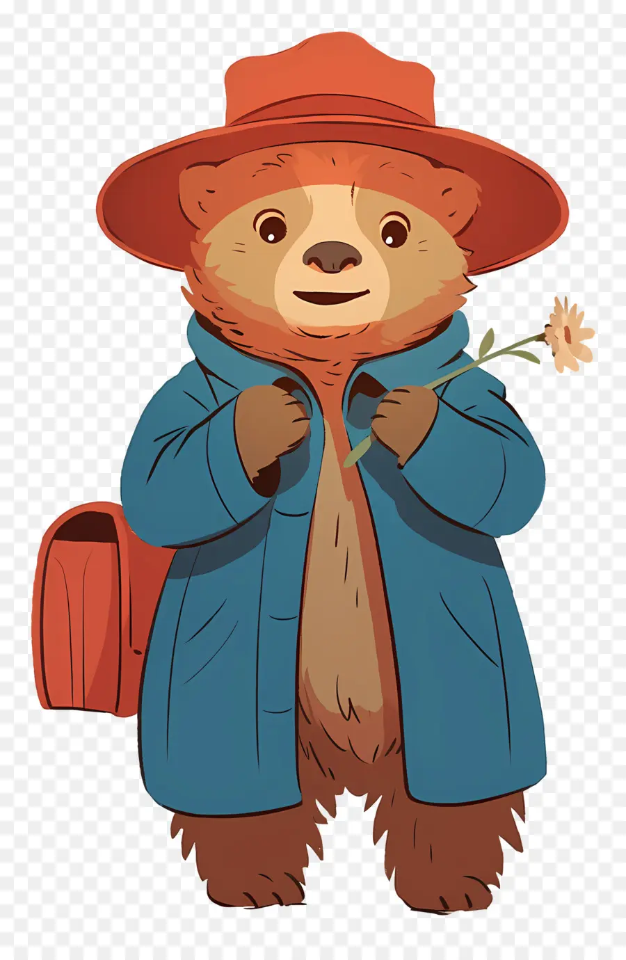 Paddington，Oso Con Girasol PNG