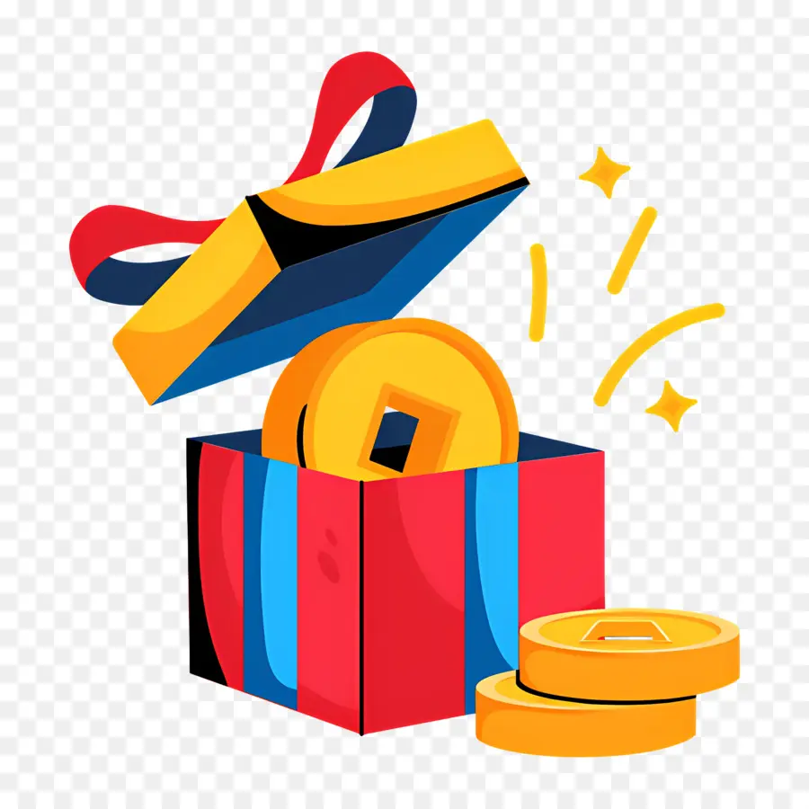 Regalos De Año Nuevo，Caja De Regalo PNG