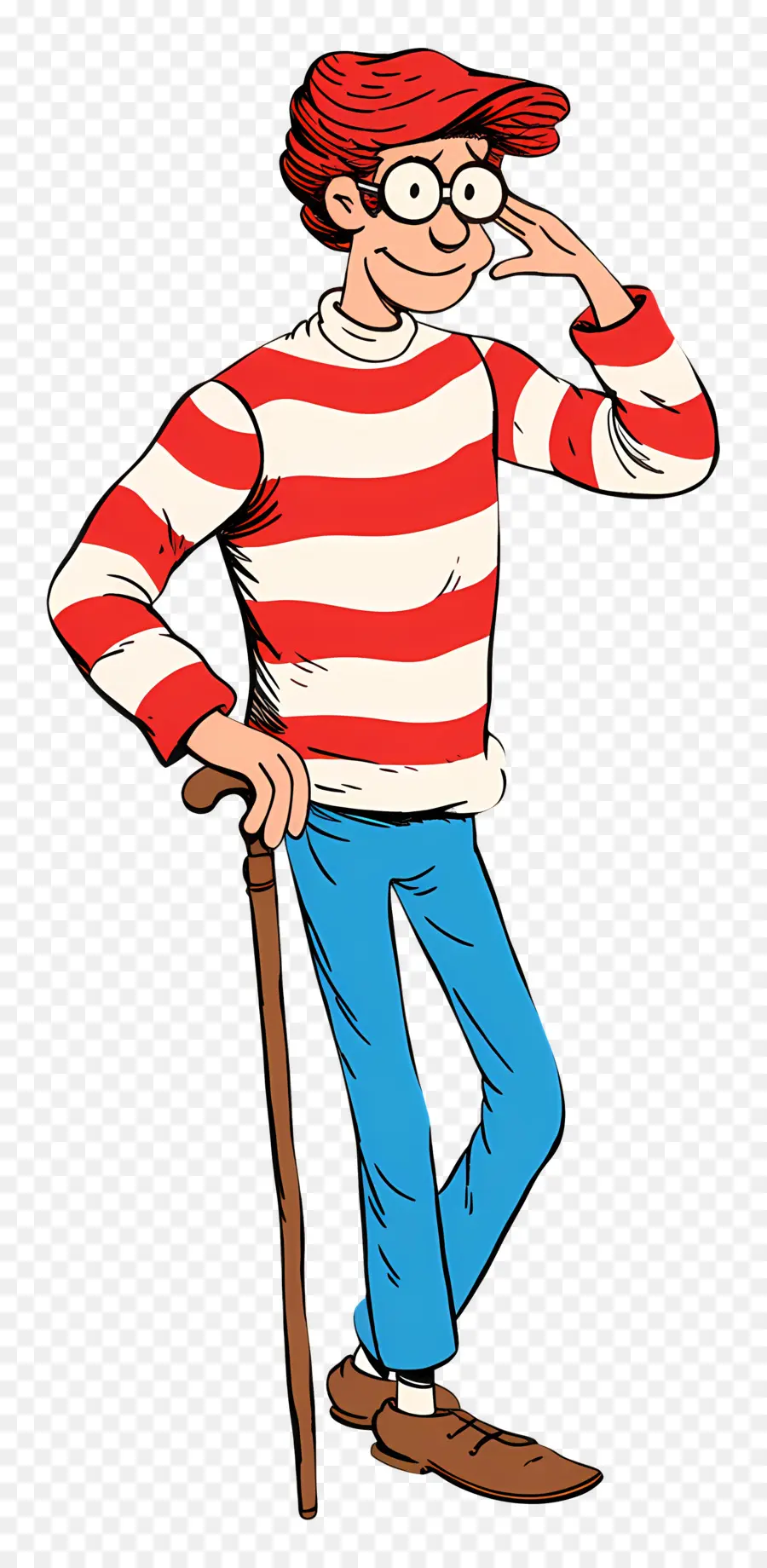 Waldo，Personaje De Camisa A Rayas PNG