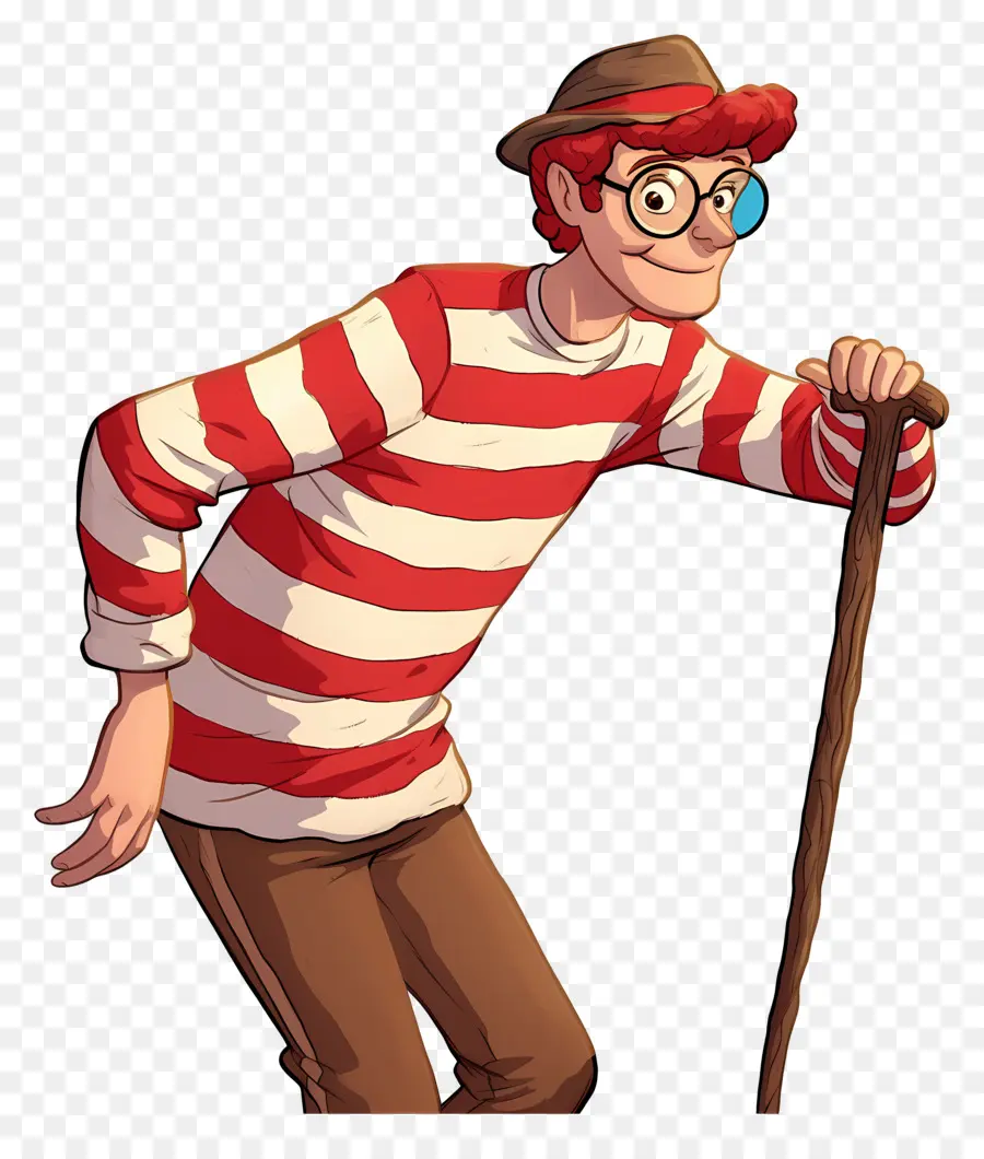 Waldo，Personaje De Camisa A Rayas PNG