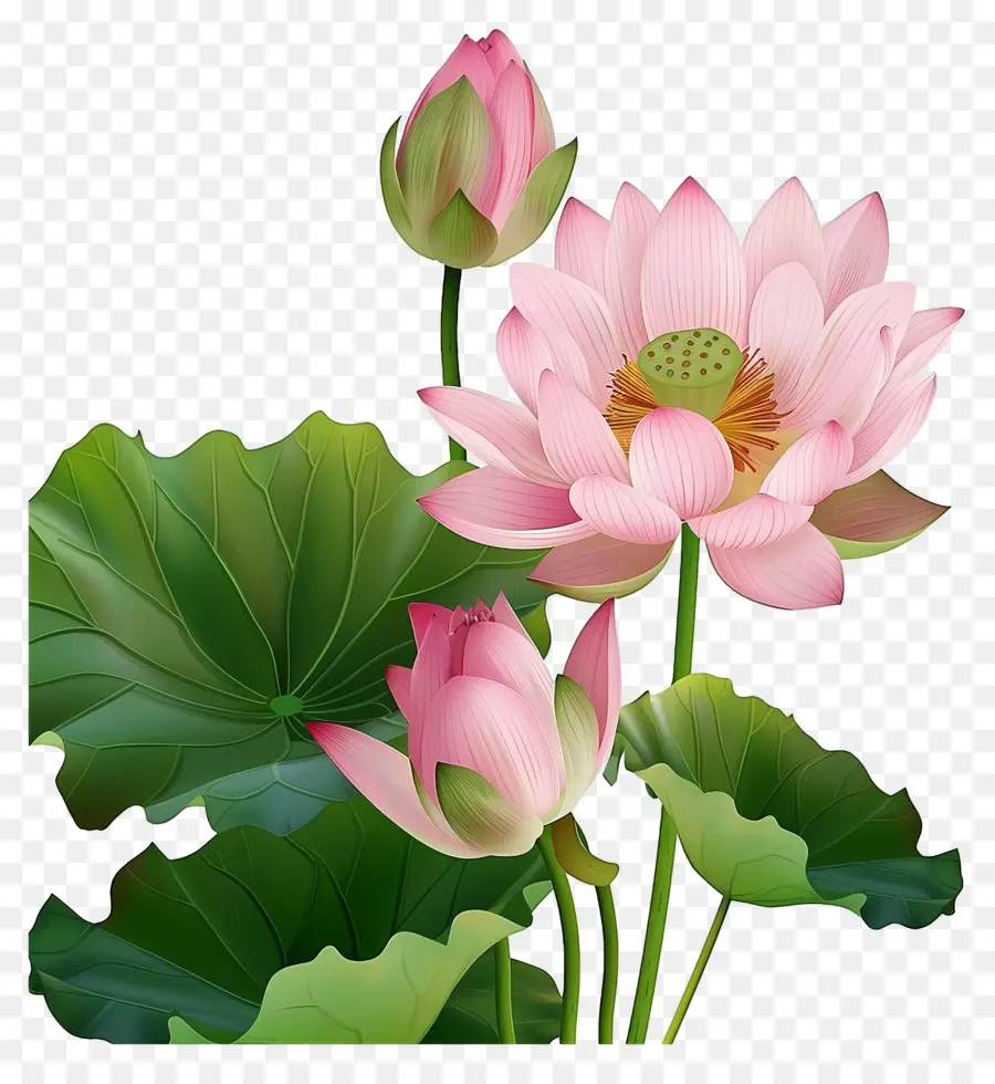 Flores De Loto，Plantas PNG