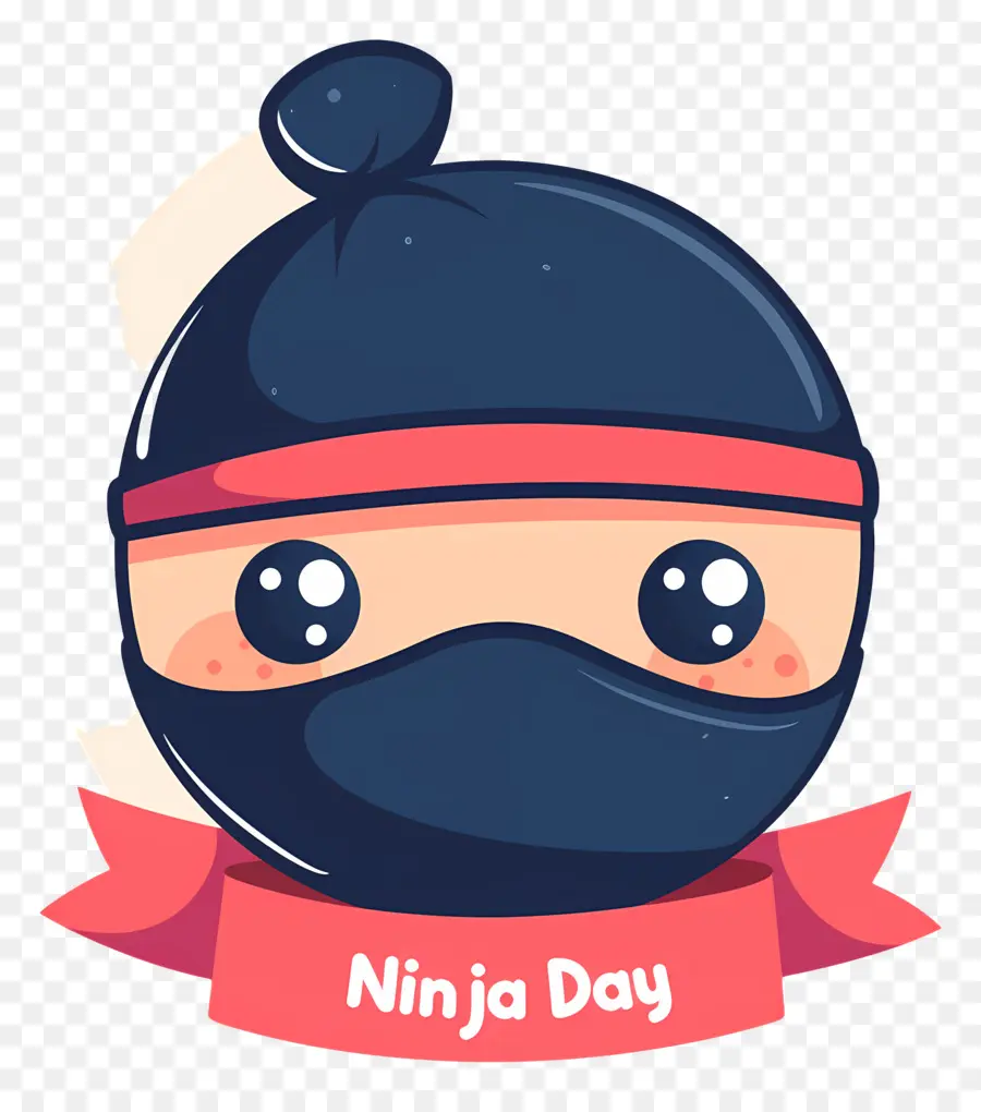 Día Ninja，Cara De Ninja Con Diadema PNG