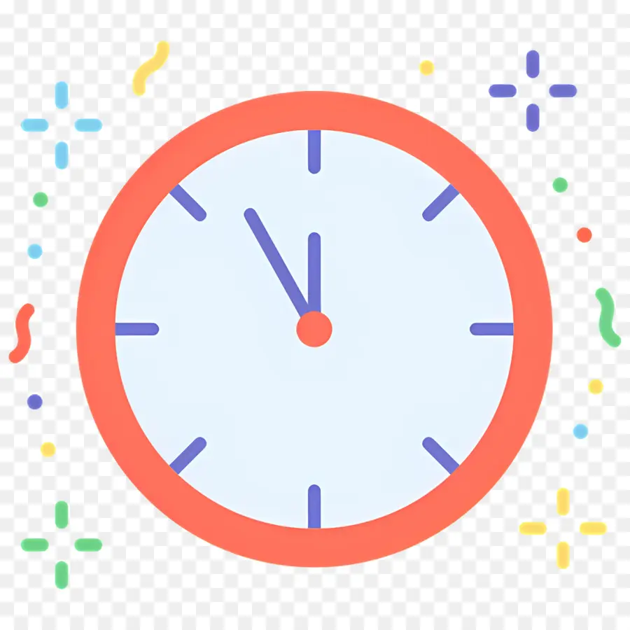 Reloj De Año Nuevo，Reloj PNG