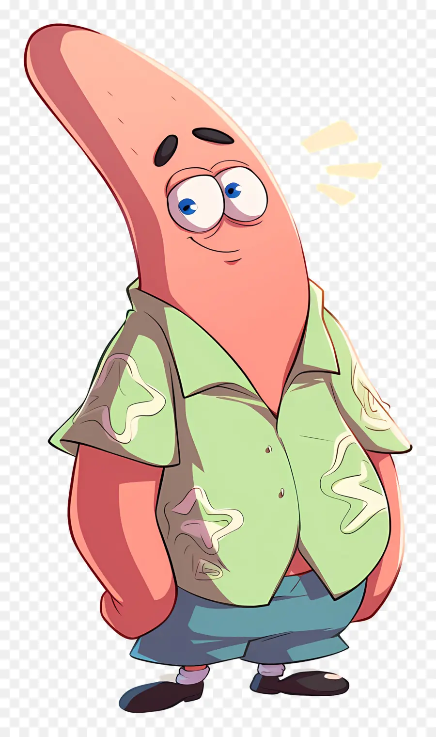 Patricio Estrella，Personaje De Estrella De Mar Rosa PNG