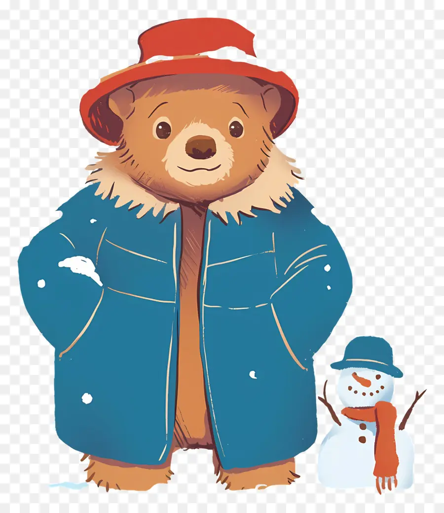 Paddington，Oso De Abrigo Azul PNG