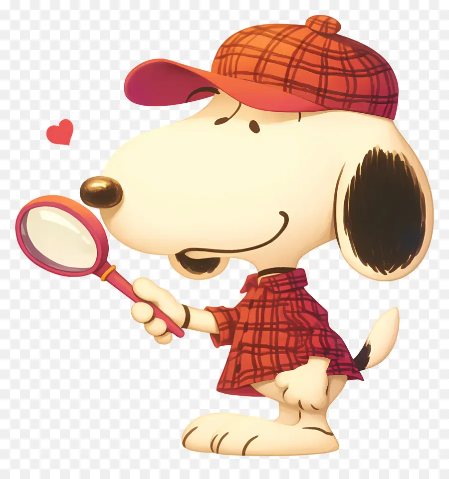 Amor Snoopy，Perro Con Lupa PNG