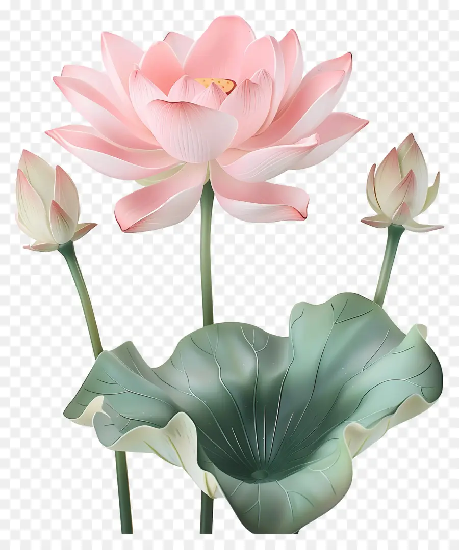 Flores De Loto，Loto Rosa PNG