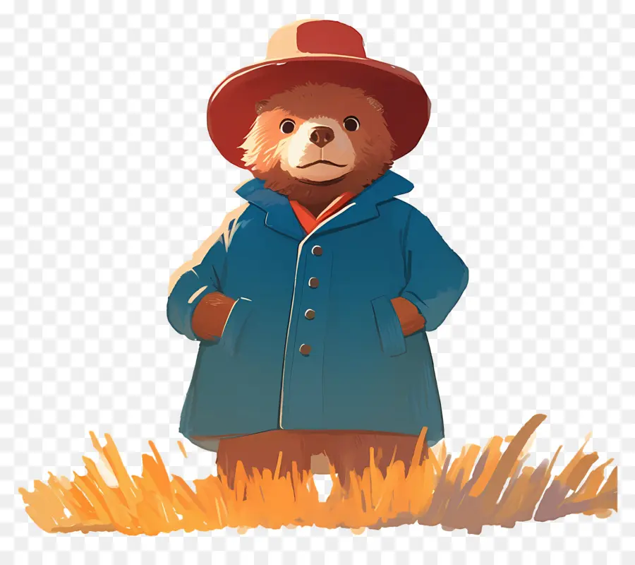 Paddington，Oso De Abrigo Azul PNG