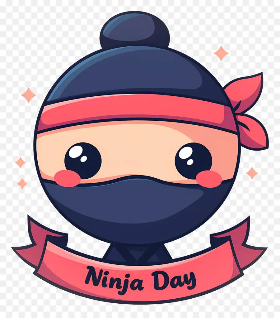 Día Ninja，Cara De Ninja Con Diadema PNG