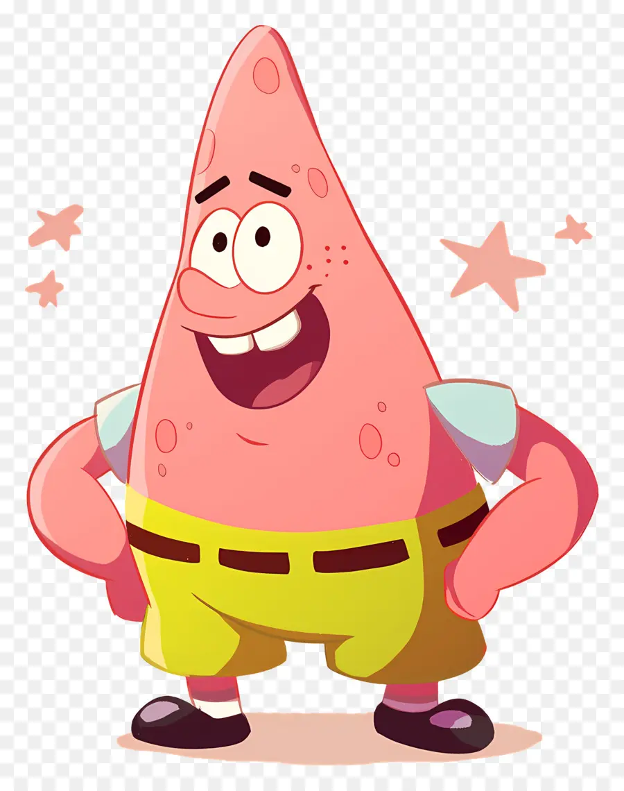 Patricio Estrella，Personaje De Estrella De Mar Rosa PNG