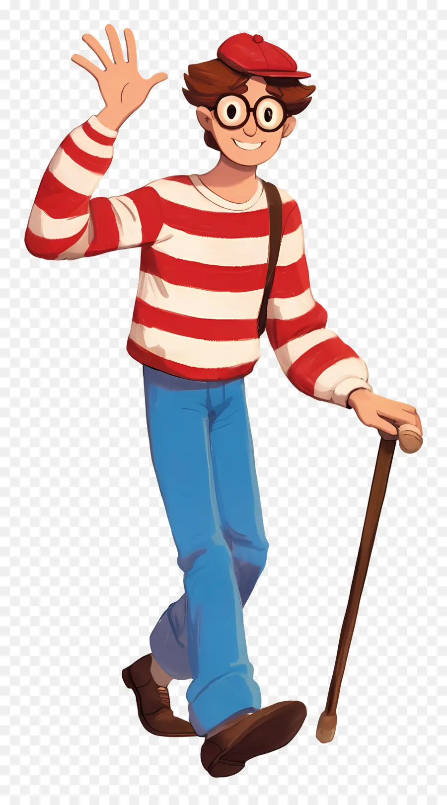 Waldo，Personaje De Camisa A Rayas PNG