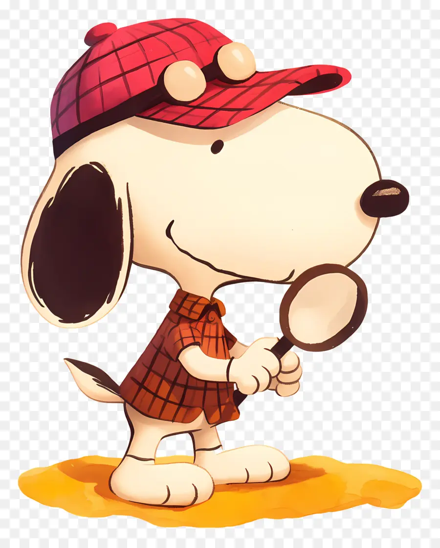 Amor Snoopy，Perro Con Lupa PNG