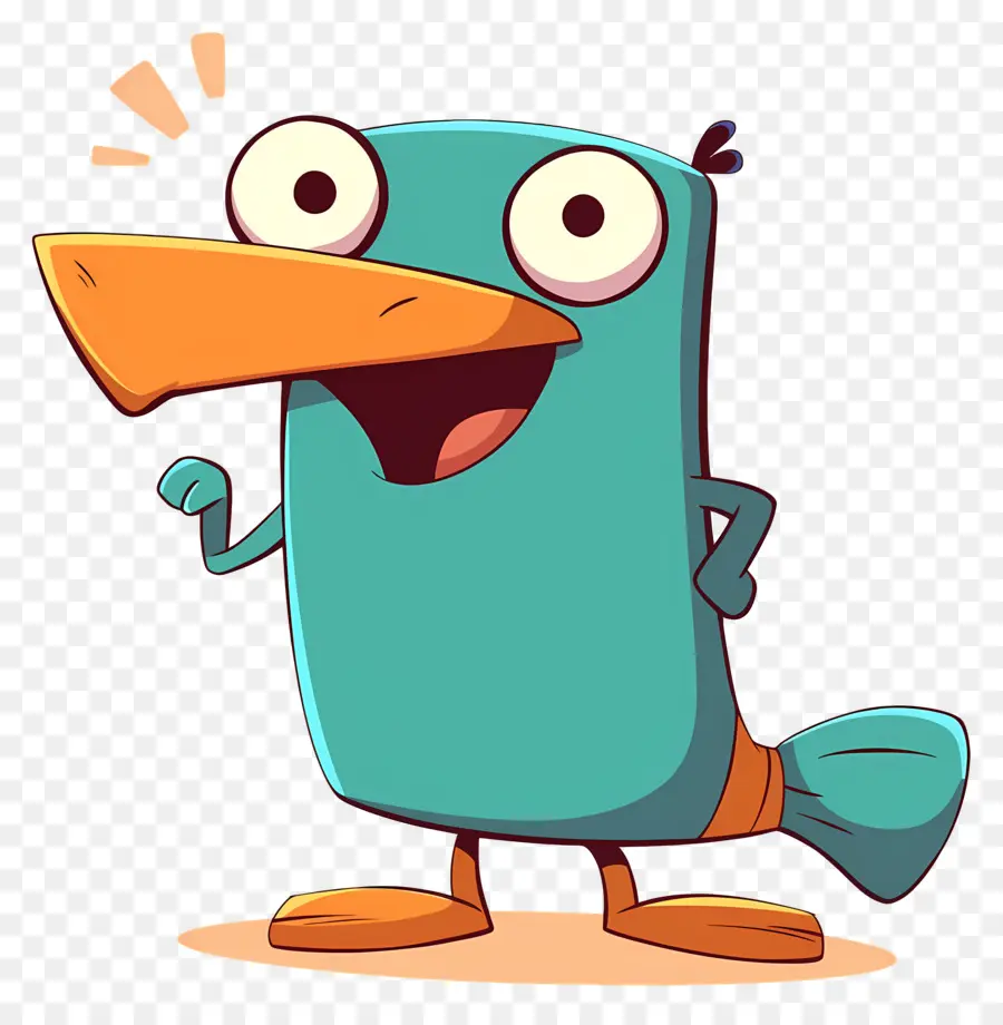 Perry El Ornitorrinco，Pájaro De Dibujos Animados PNG